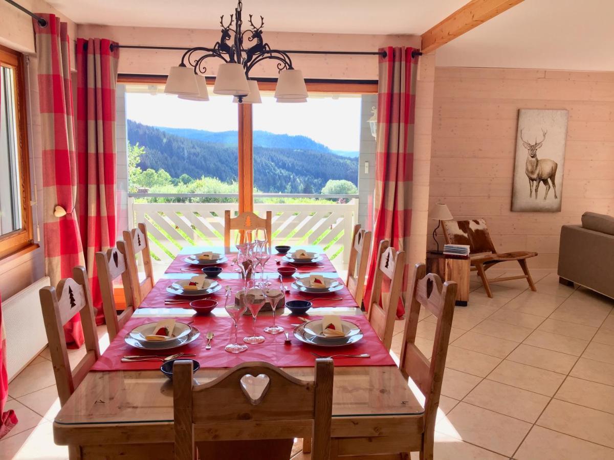 Chalet Le Flocon Bleu - Mauselaine avec vue sur le Lac de Gérardmer Esterno foto