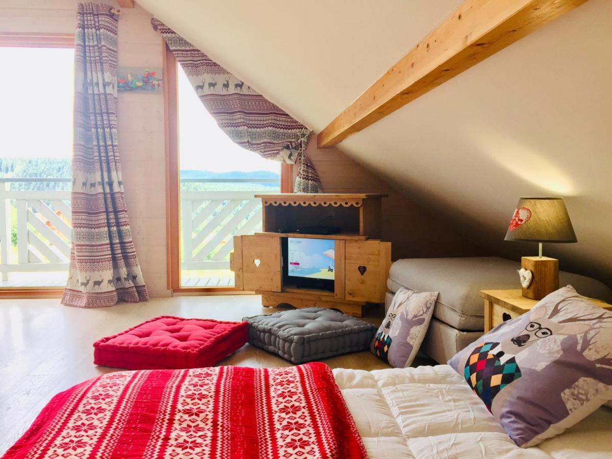 Chalet Le Flocon Bleu - Mauselaine avec vue sur le Lac de Gérardmer Esterno foto